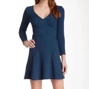 NWT Free People Heartstopper Fit and Flare Skater Dress in Teal